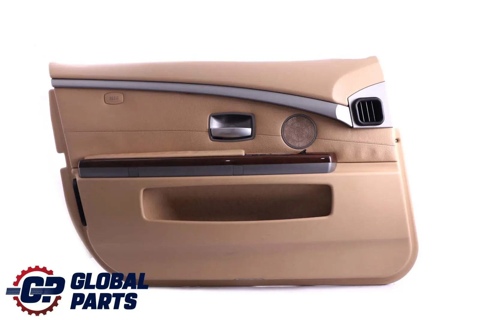BMW 7 er E65 E66 Türverkleidung Abdeckung Vorne Links Leder Nasca Beige