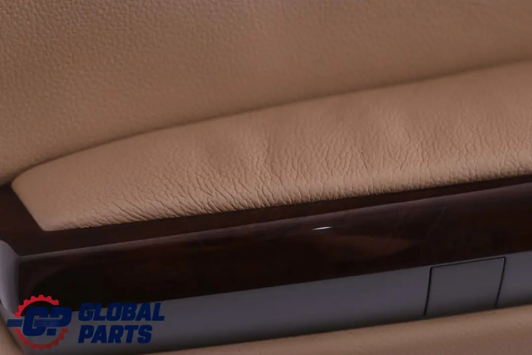 BMW 7 er E65 E66 Türverkleidung Abdeckung Vorne Links Leder Nasca Beige