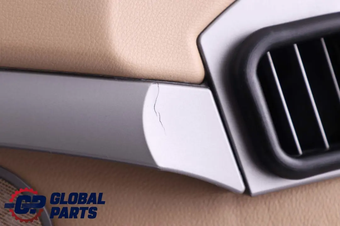 BMW 7 er E65 E66 Türverkleidung Abdeckung Vorne Links Leder Nasca Beige