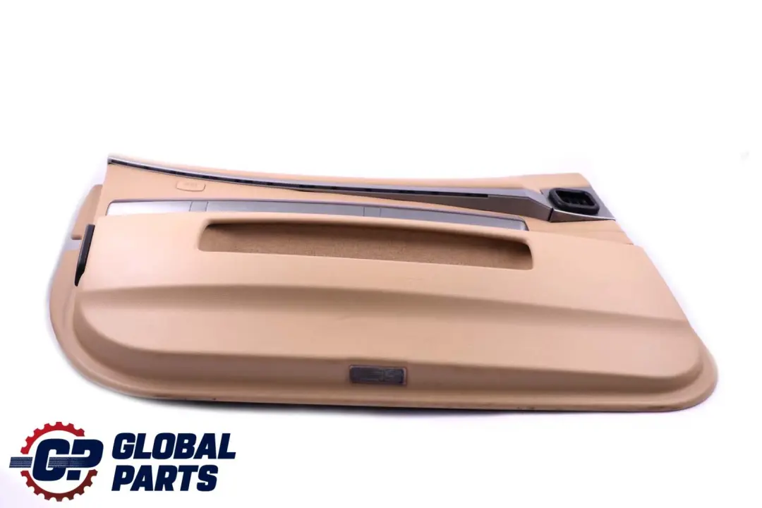 BMW 7 er E65 E66 Türverkleidung Abdeckung Vorne Links Leder Nasca Beige