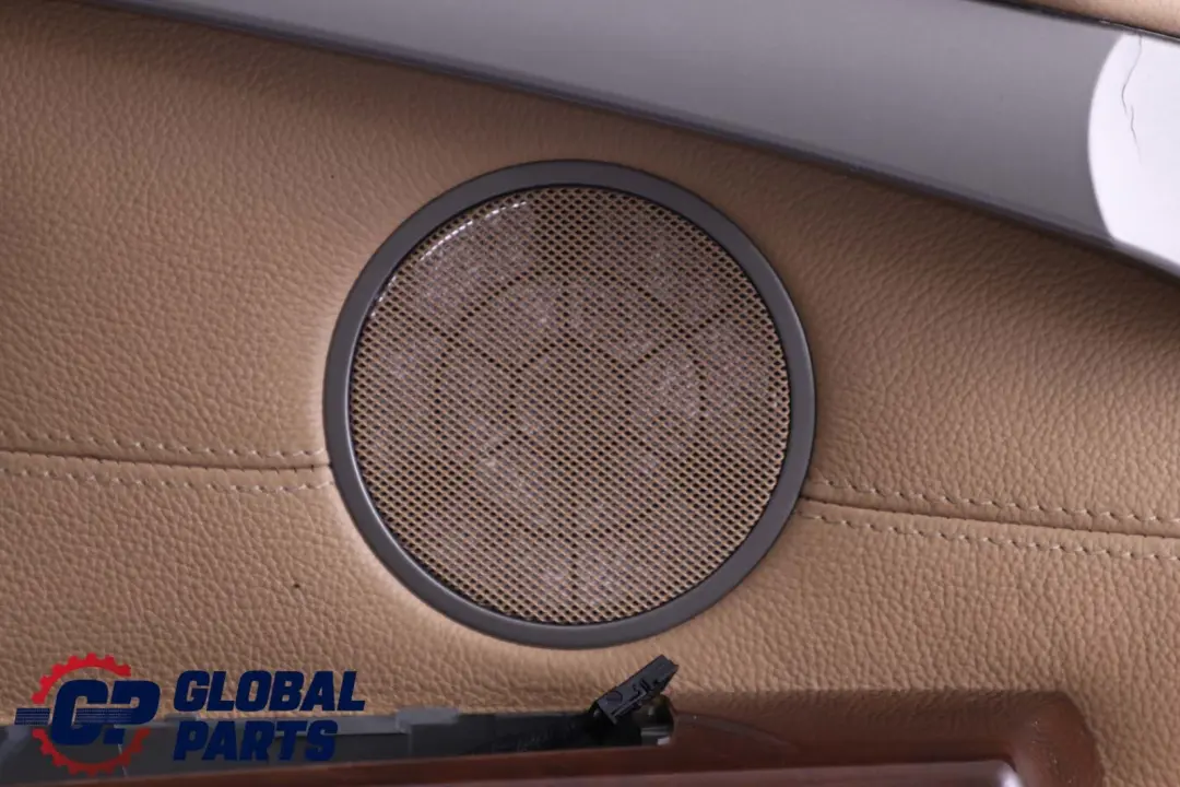 BMW 7 er E65 E66 Türverkleidung Abdeckung Vorne Links Leder Nasca Beige
