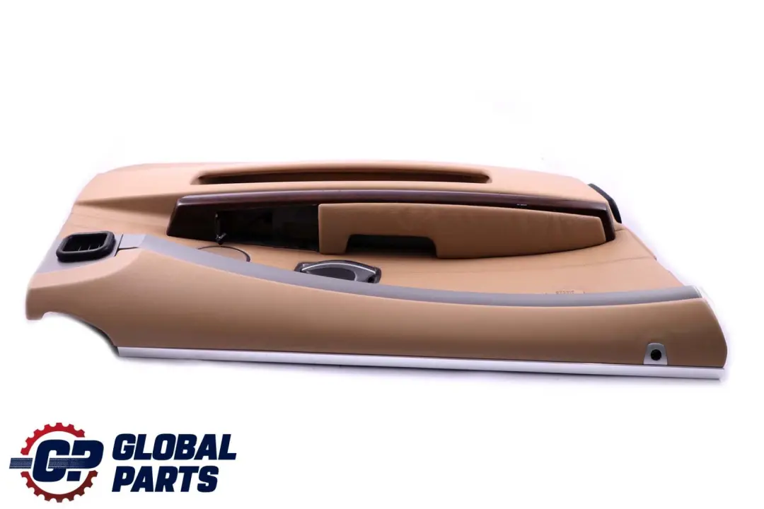 BMW 7 er E65 E66 Türverkleidung Abdeckung Vorne Links Leder Nasca Beige