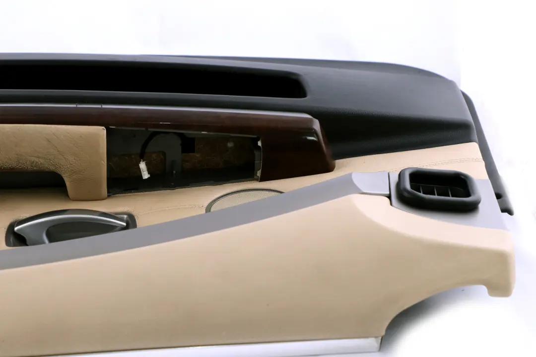 BMW 7 er E65 E66 Türverkleidung Vorne Rechts Leder Cream Beige