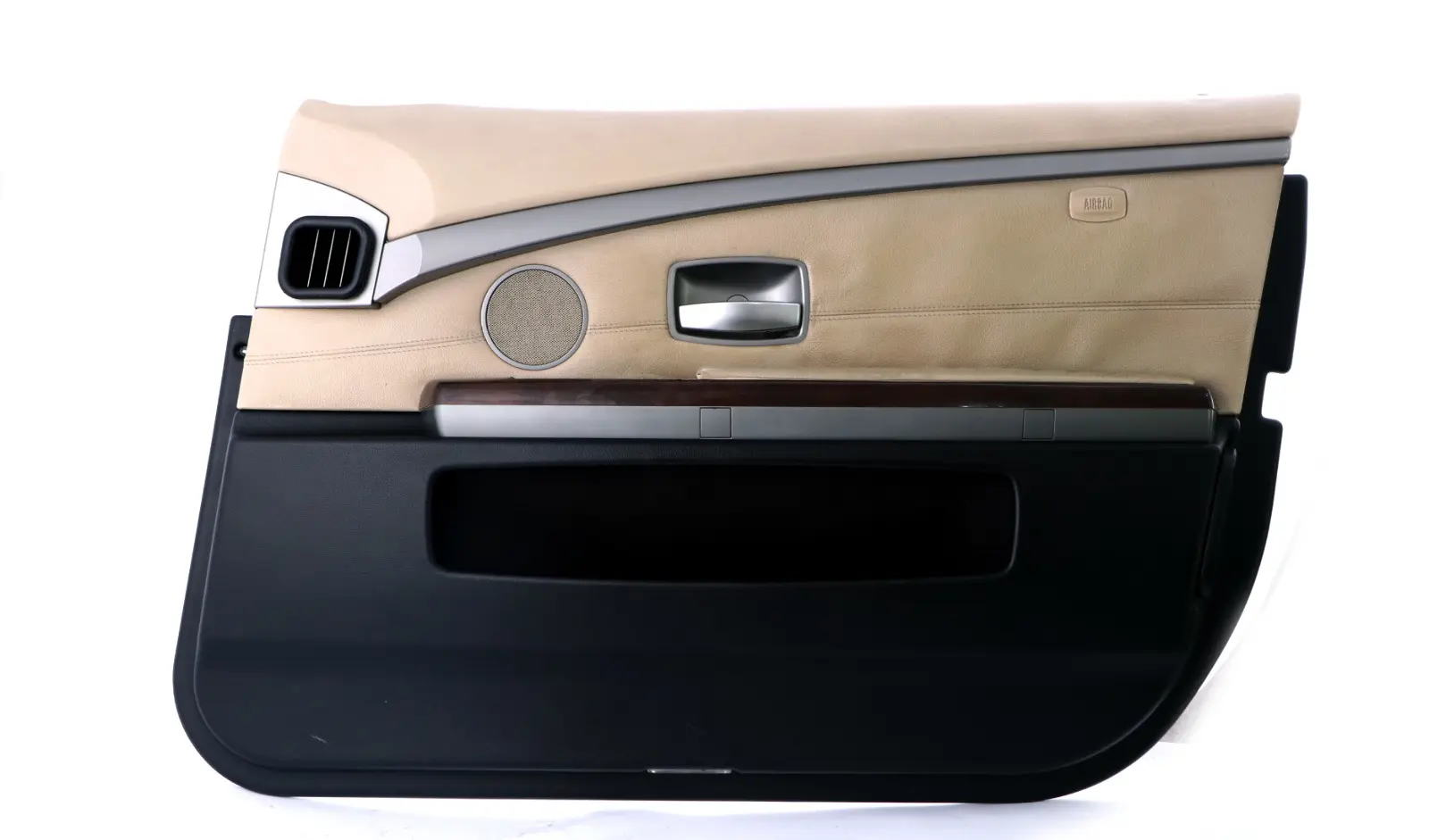 BMW 7 er E65 E66 Türverkleidung Vorne Rechts Leder Cream Beige