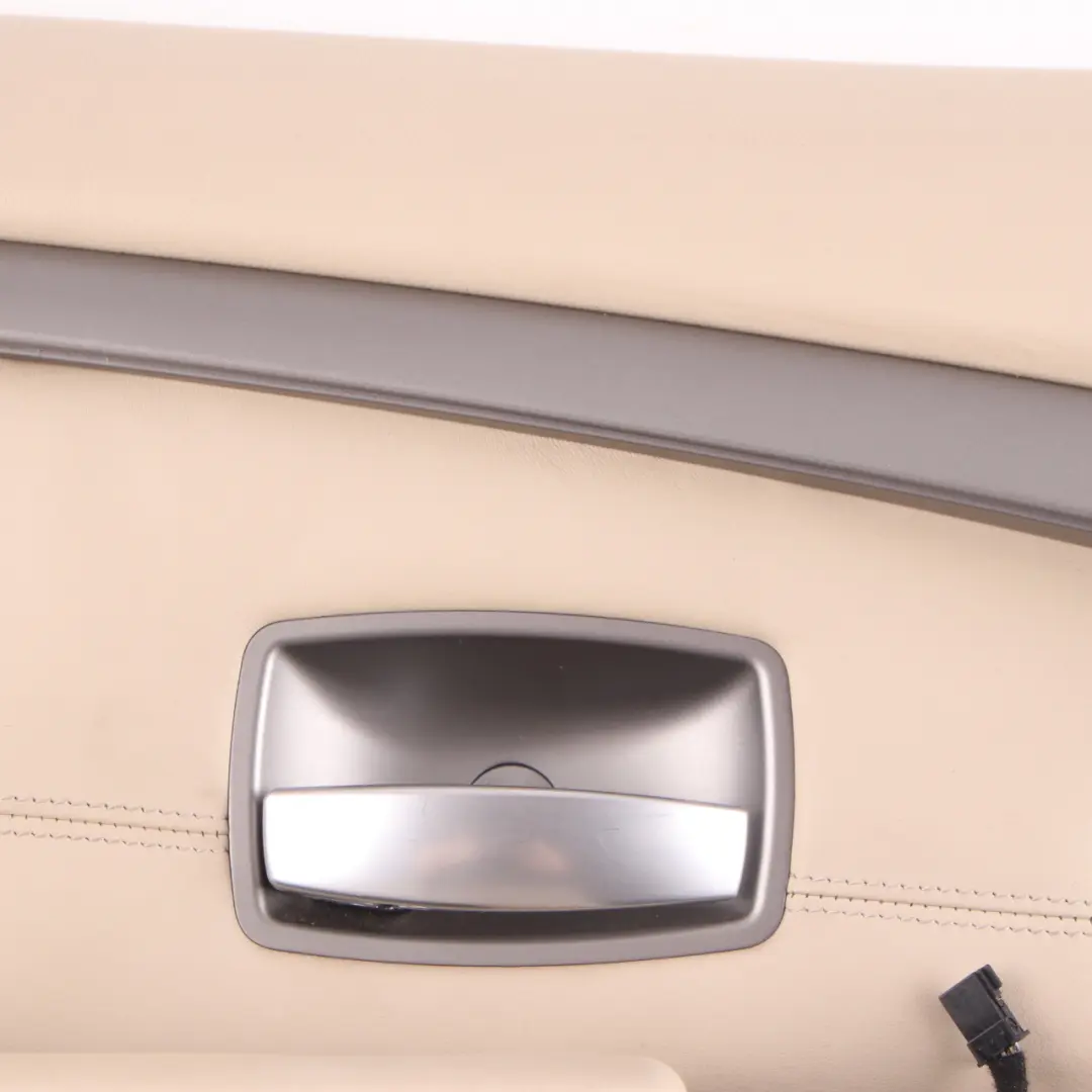 BMW E65 E66 Door Card Front Left N/S Door Lining Trim Panel Leather Pearl Beige