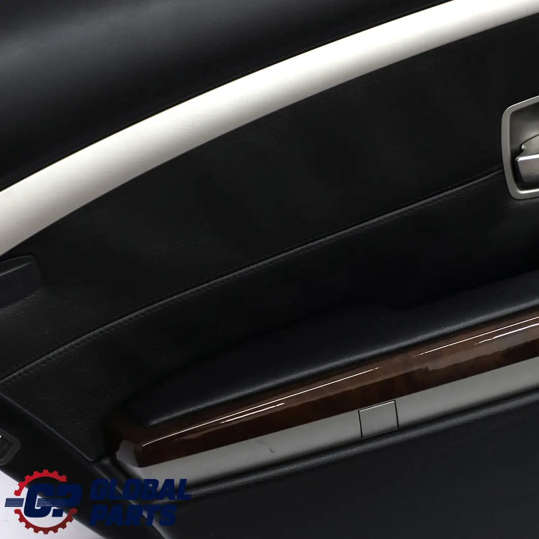 BMW 7 Series E66 Long Rear Left N/S Door Card Leather Nasca Black Lining Trim