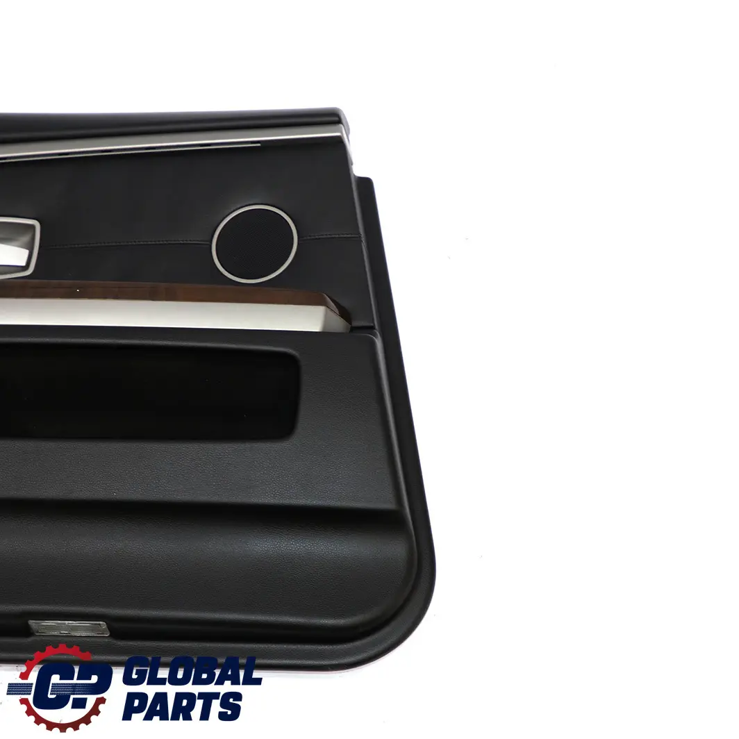 BMW 7 Series E66 Long Rear Left N/S Door Card Leather Nasca Black Lining Trim