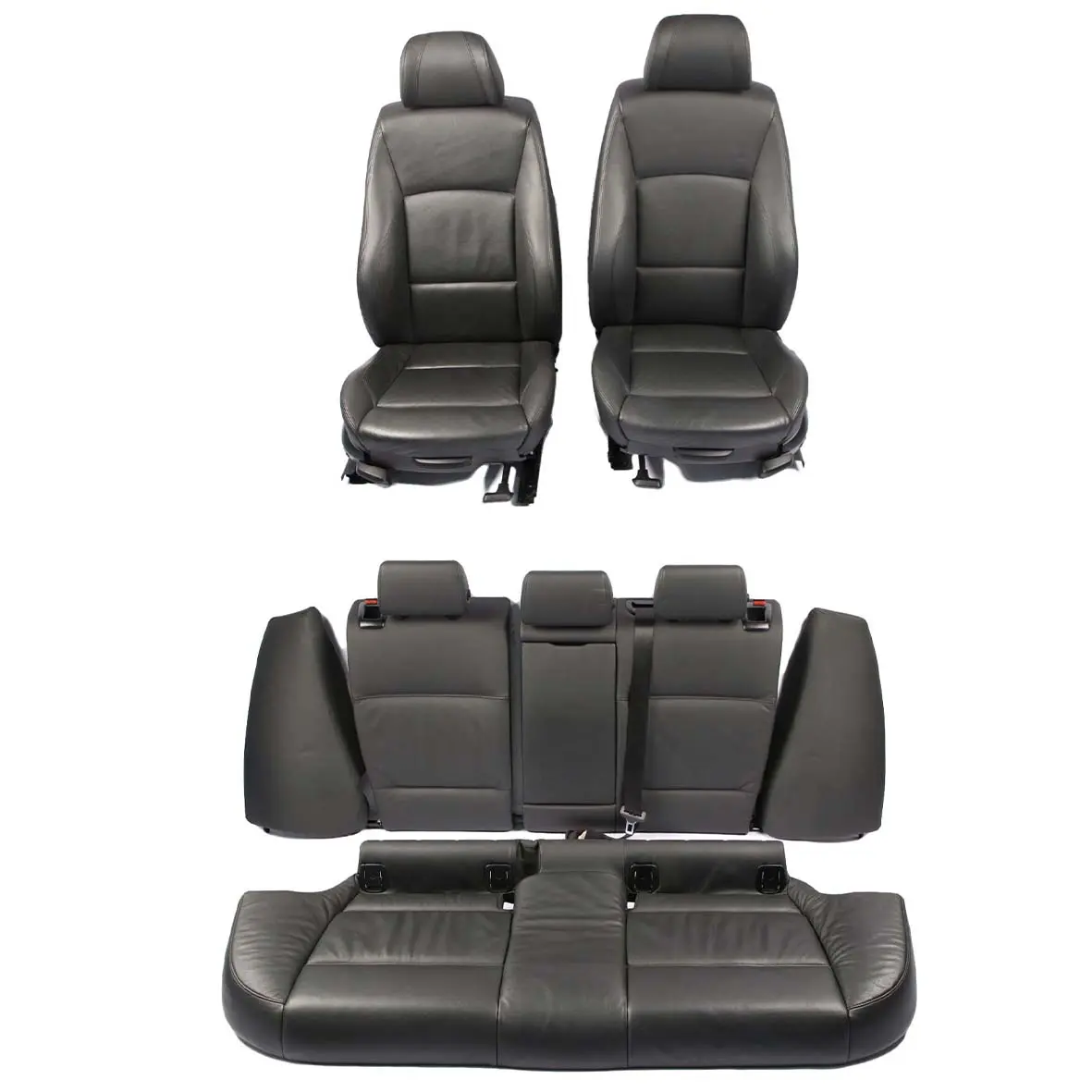 Leather Seats BMW E91 Touring Sport Heated Black Front Rear Seat Door Cards