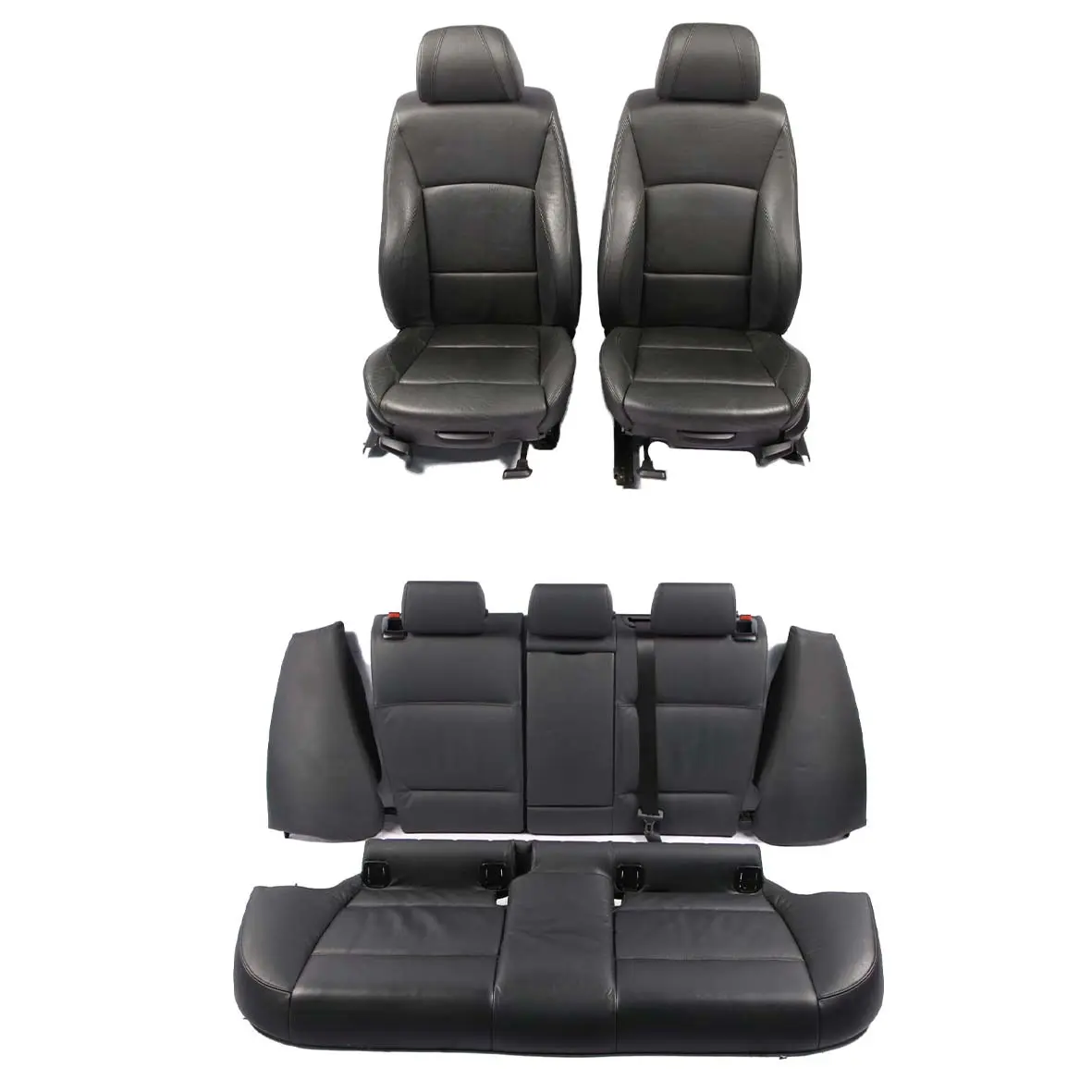 Leather Seats BMW E91 Touring Sport Black Front Rear Seat Door Cards