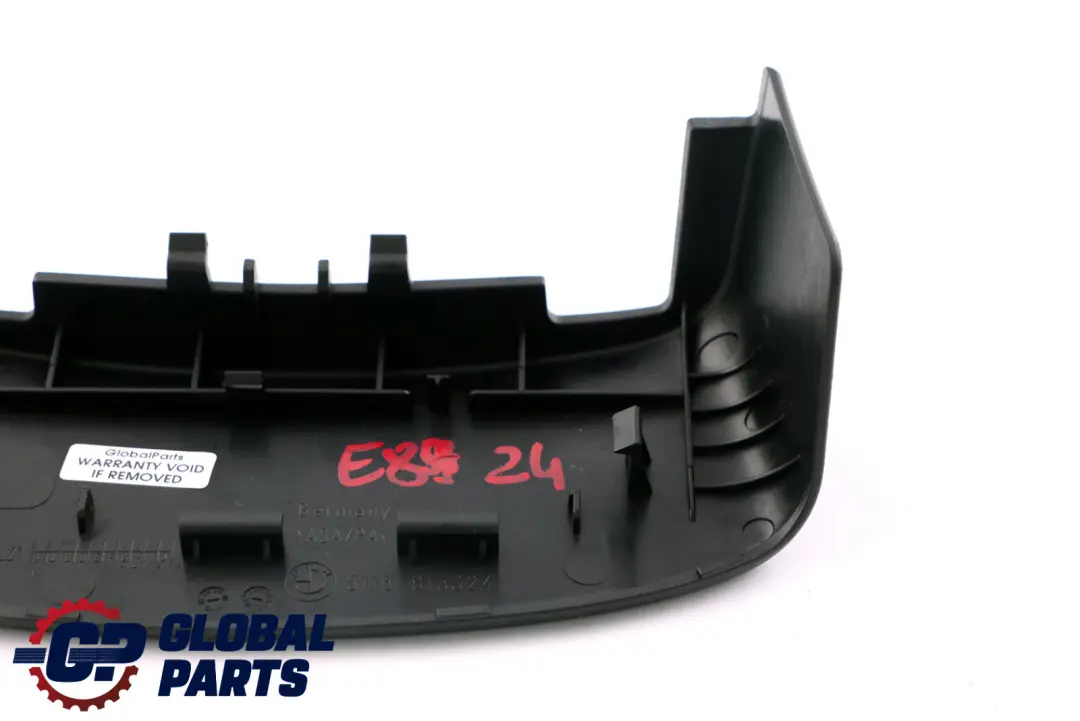 BMW Z4 Series E89 Cover Centre Console Rear Black Schwarz 9150241