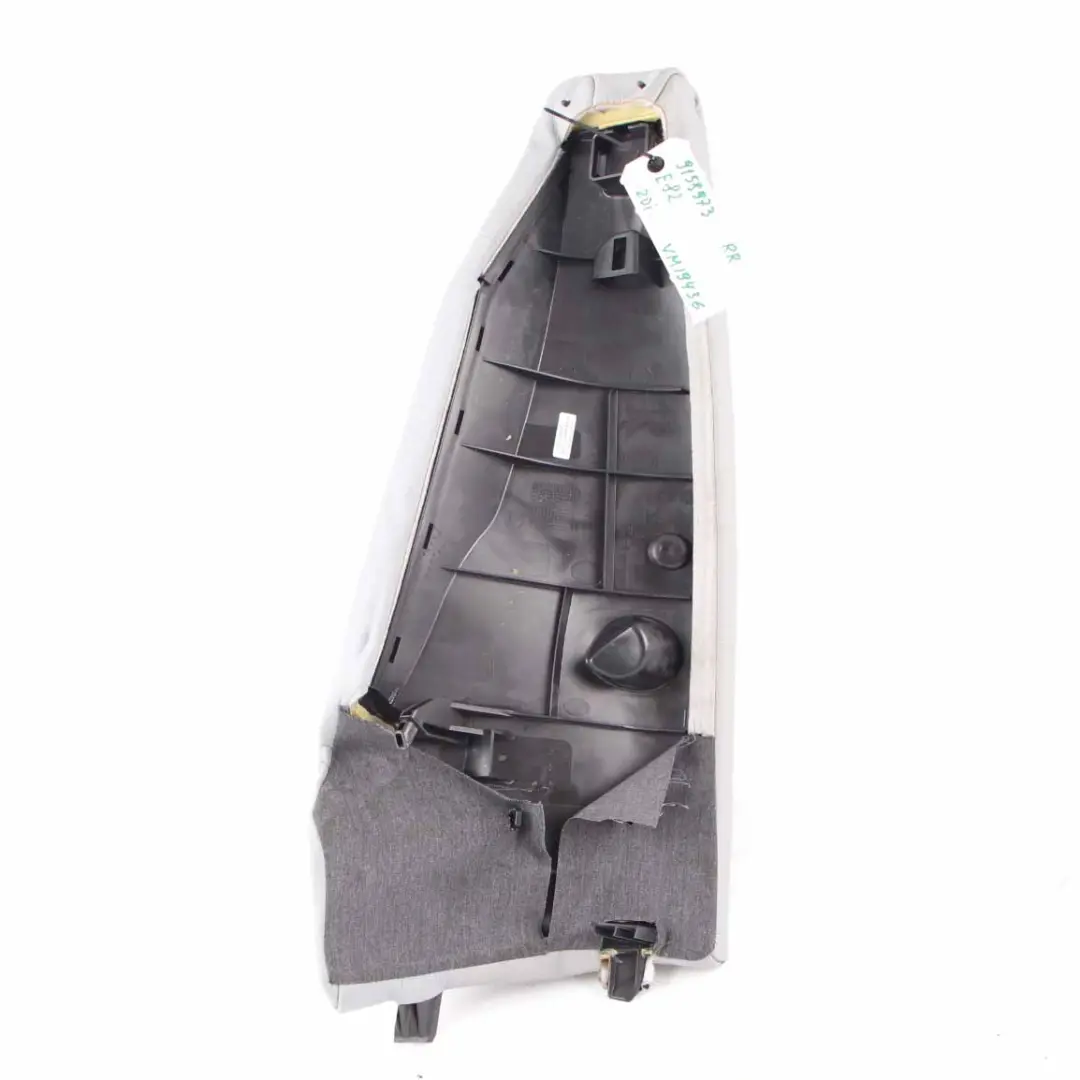 BMW E81 E82 Side Finisher Rear Seat Corner Right O/S Leather Alaska Grey