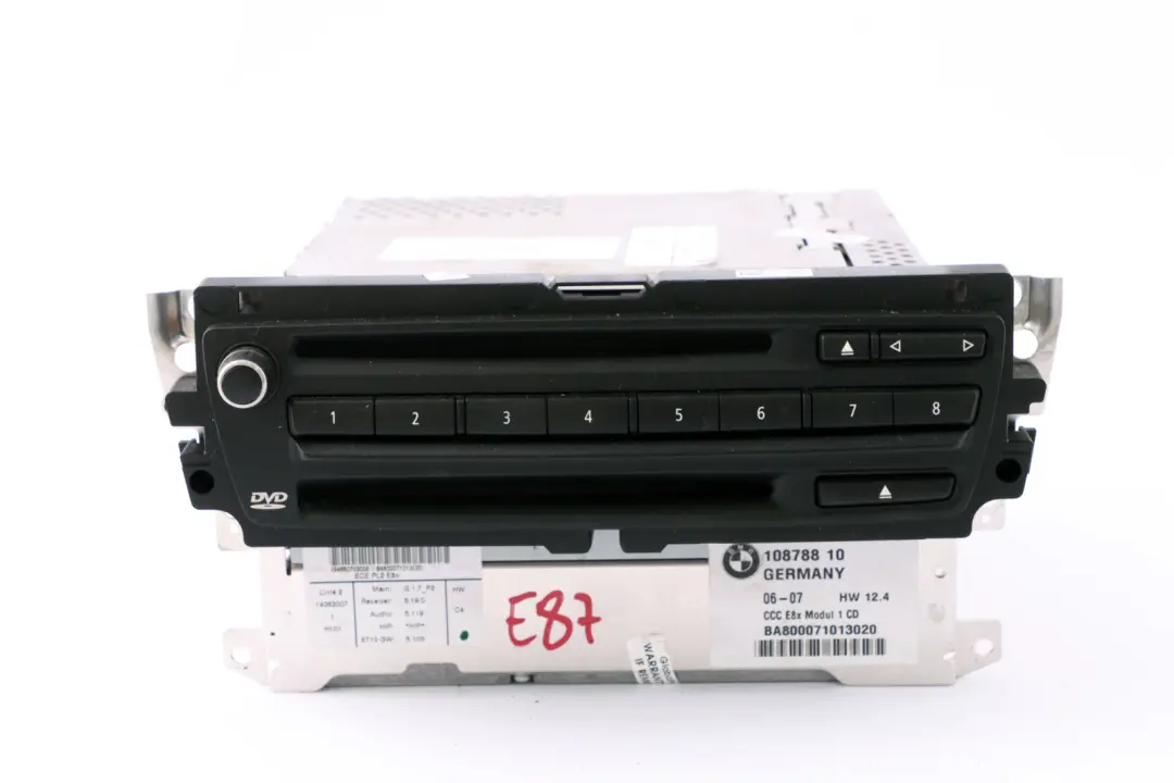 BMW 1 Series E87 LCI CCC CD Professional Navigation System Controller 9159034