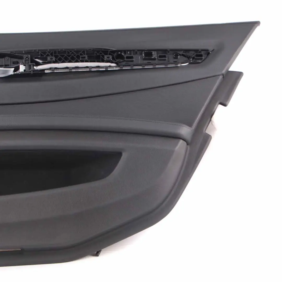 Door Card BMW F01 F02 Rear Right O/S Trim Panel Cover Black Leather Dakota