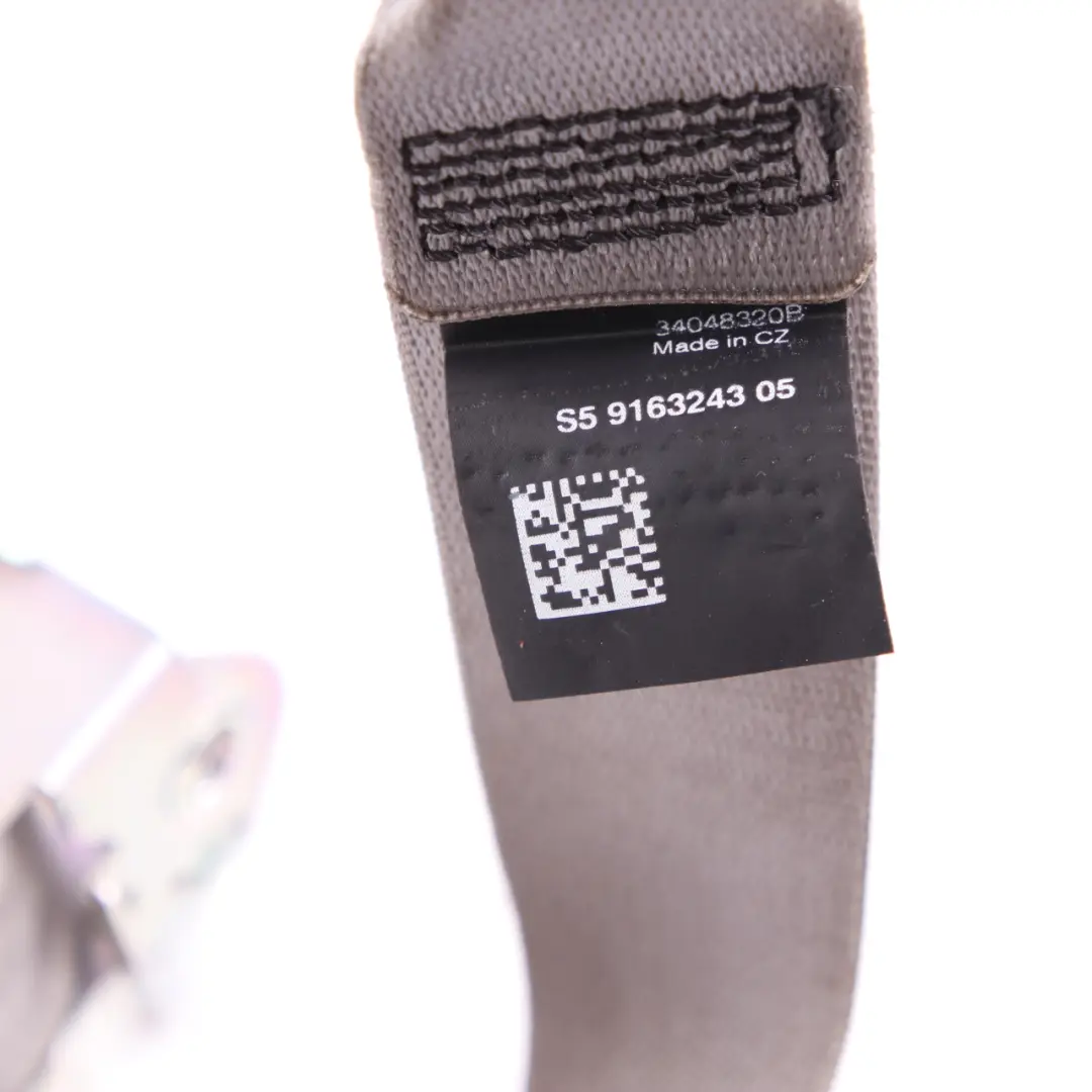 Belt BMW F01 F02 F10 Saloon Upper Rear Centre Middle Everest-Grau Seat - SKU 9163243 - Part number 9163243