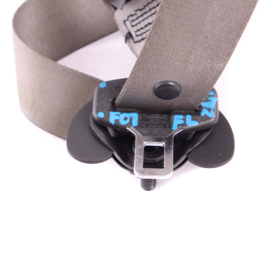 Seat Belt BMW F01 F02 F04 Upper Seatbelt Front Left N/S Everest-Grau 9164513