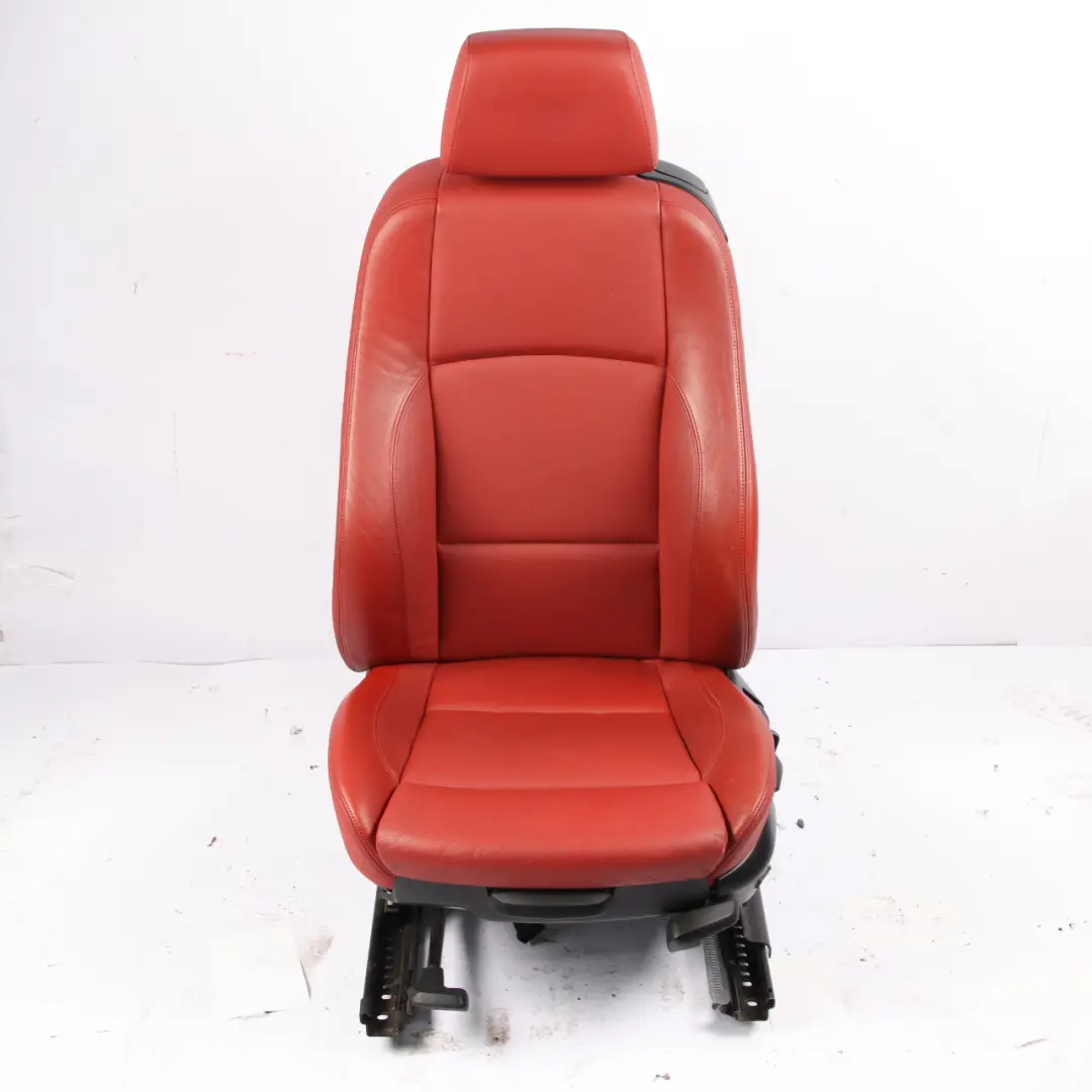 BMW E82 Seat Cover Heated Front Left N/S Sports Seat Backrest Red Leather