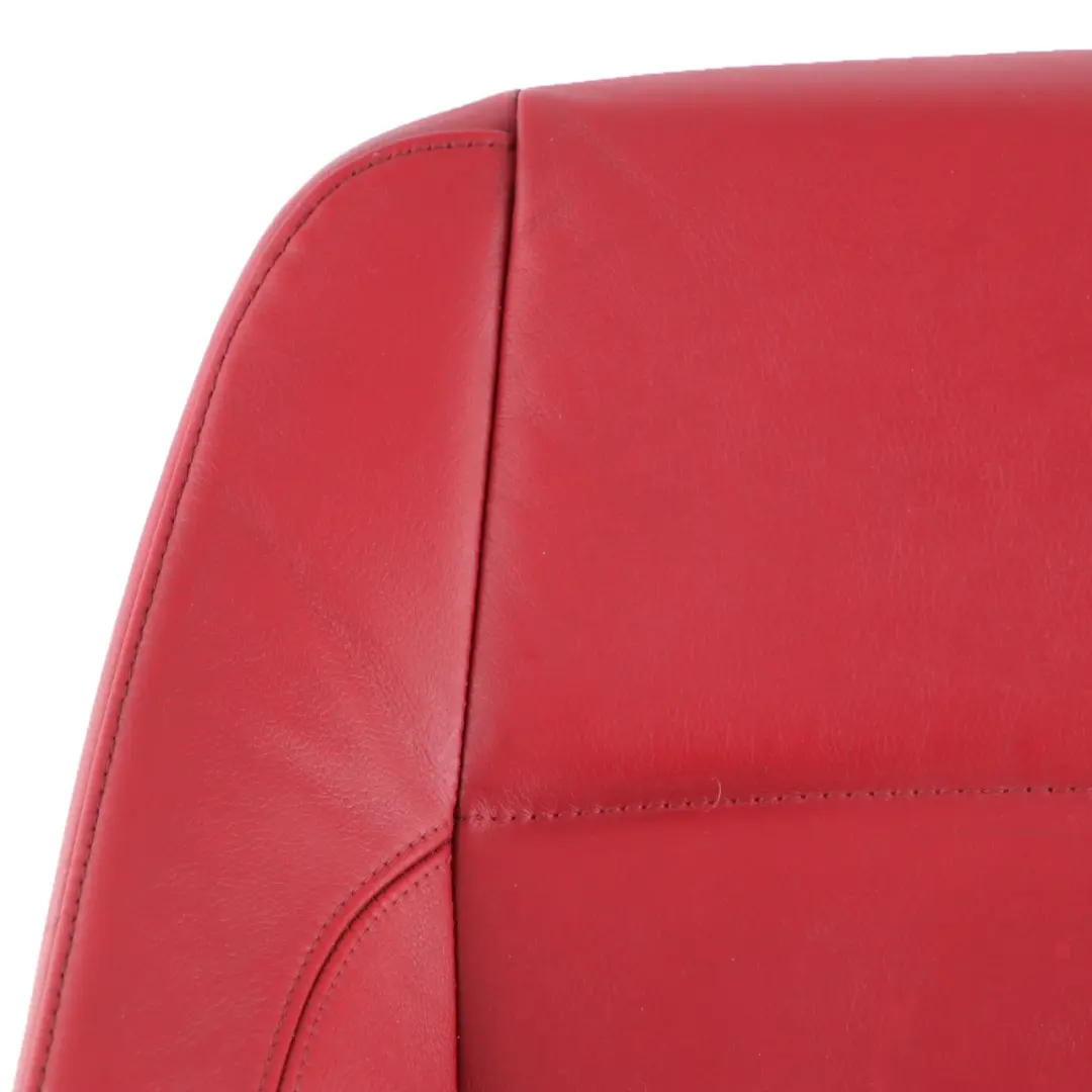 BMW E82 Seat Cover Heated Front Left N/S Sports Seat Backrest Red Leather