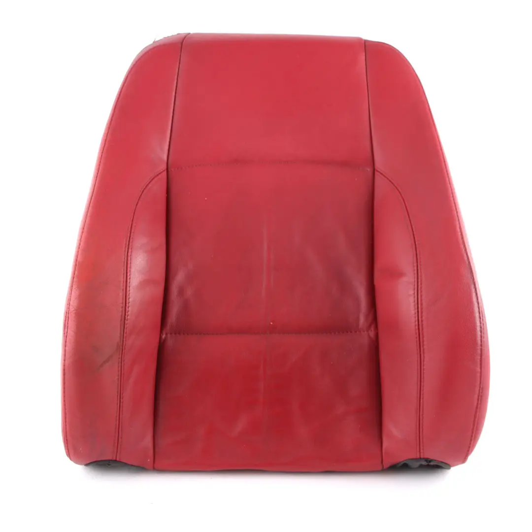 BMW E82 Seat Cover Heated Front Right O/S Sports Seat Backrest Red Leather