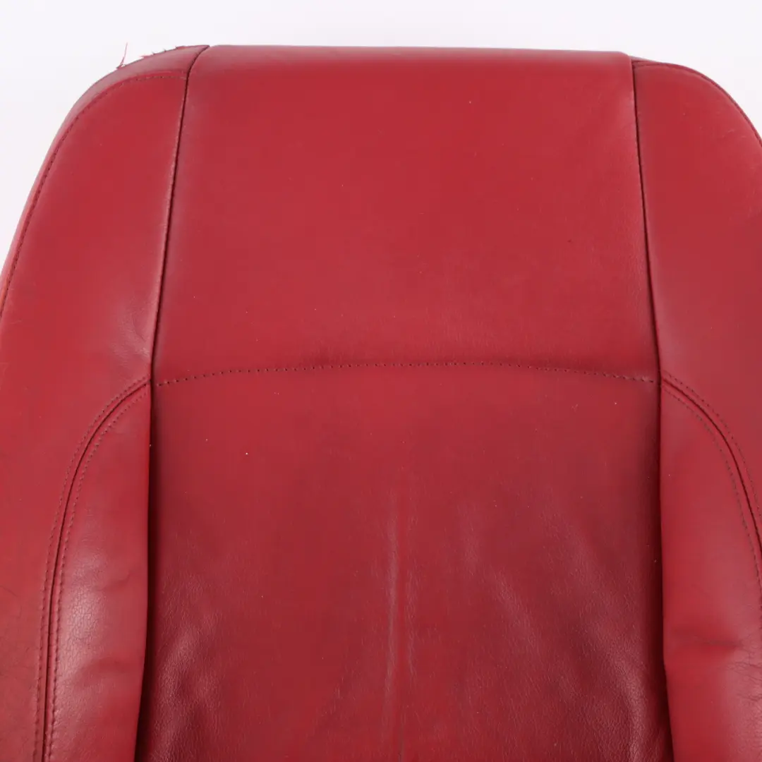 BMW E82 Seat Cover Heated Front Right O/S Sports Seat Backrest Red Leather