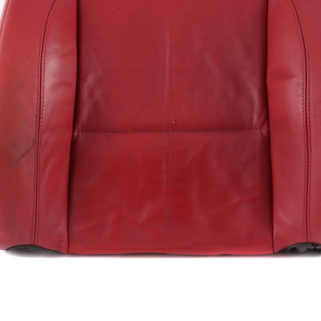 BMW E82 Seat Cover Heated Front Right O/S Sports Seat Backrest Red Leather