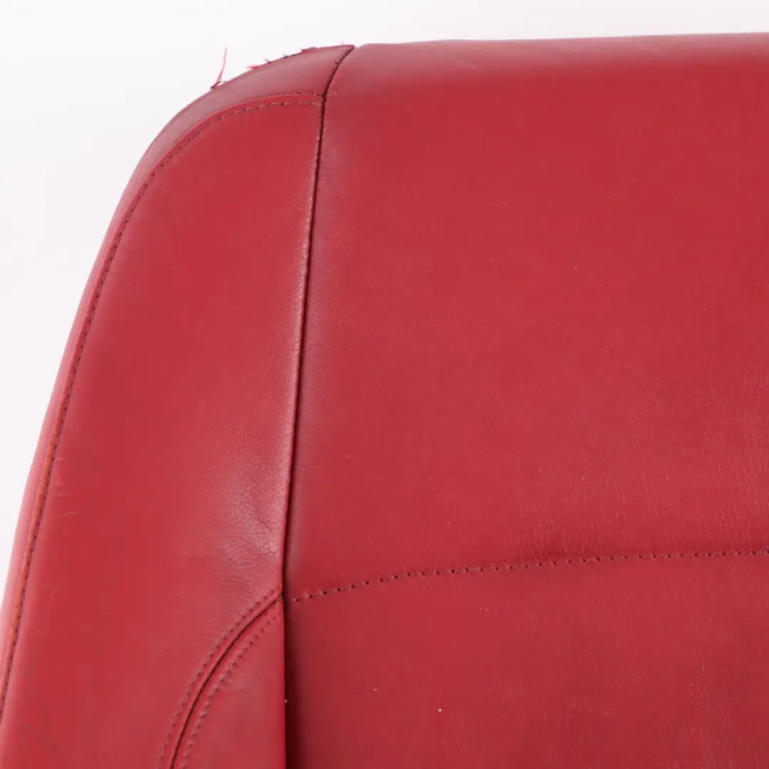 BMW E82 Seat Cover Heated Front Right O/S Sports Seat Backrest Red Leather