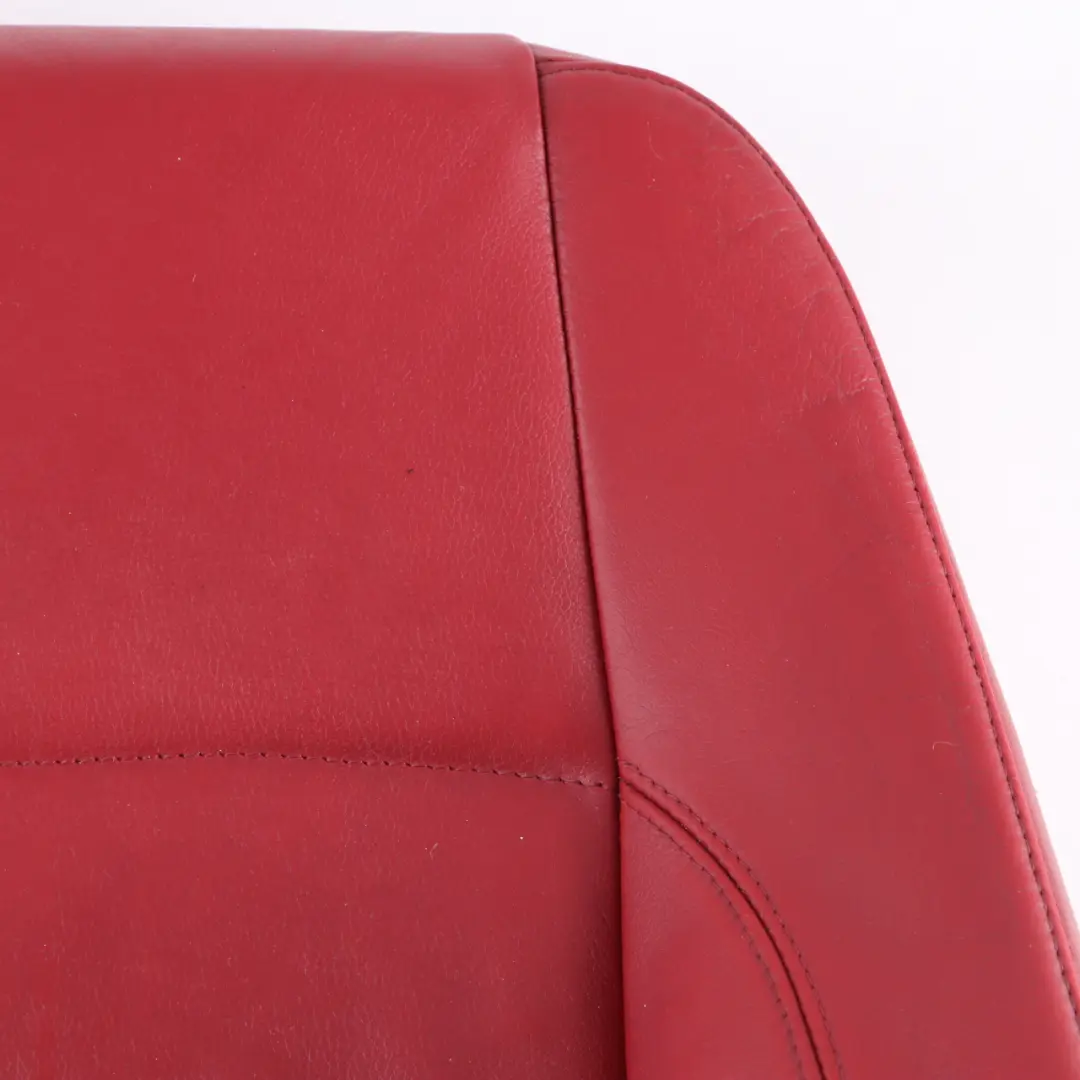 BMW E82 Seat Cover Heated Front Right O/S Sports Seat Backrest Red Leather