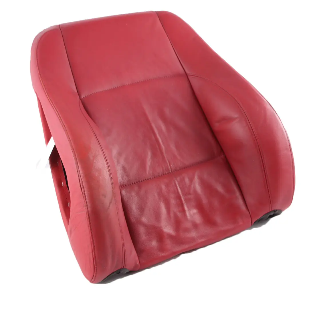 BMW E82 Seat Cover Heated Front Right O/S Sports Seat Backrest Red Leather