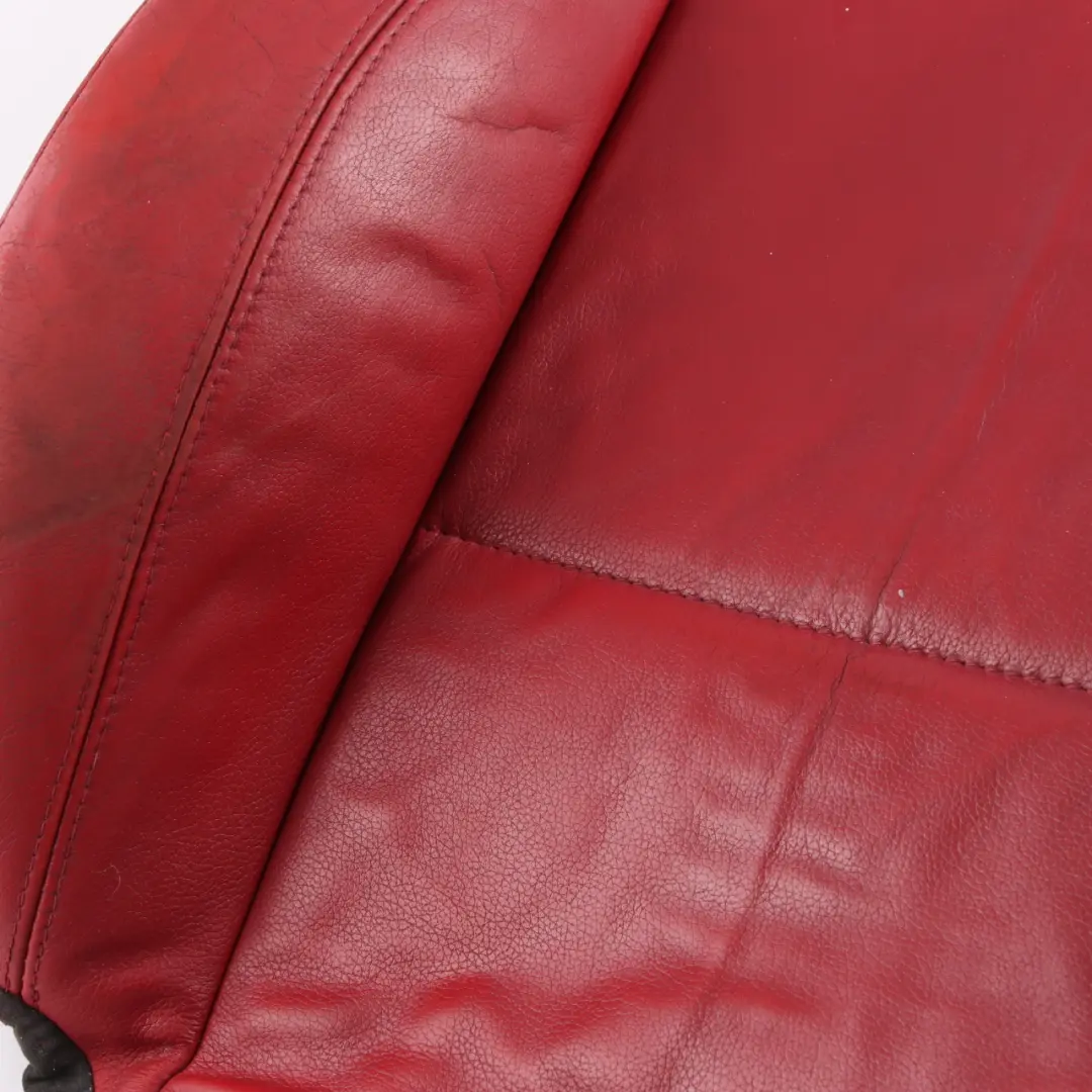 BMW E82 Seat Cover Heated Front Right O/S Sports Seat Backrest Red Leather