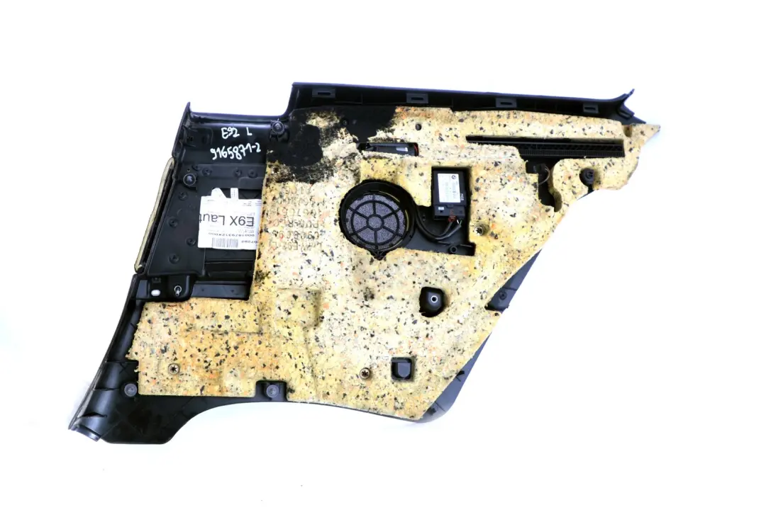 BMW 3 Series E92 2 Rear Left N/S Door Card Lining Black Anthracite Trim Panel