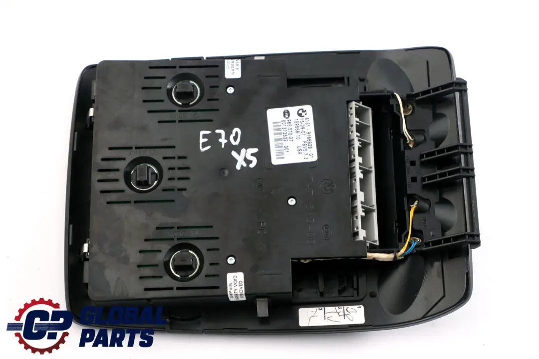 BMW X5 E70 Unite d'Interrupteur d'Eclairage de Toit Centre Arriere 9166629