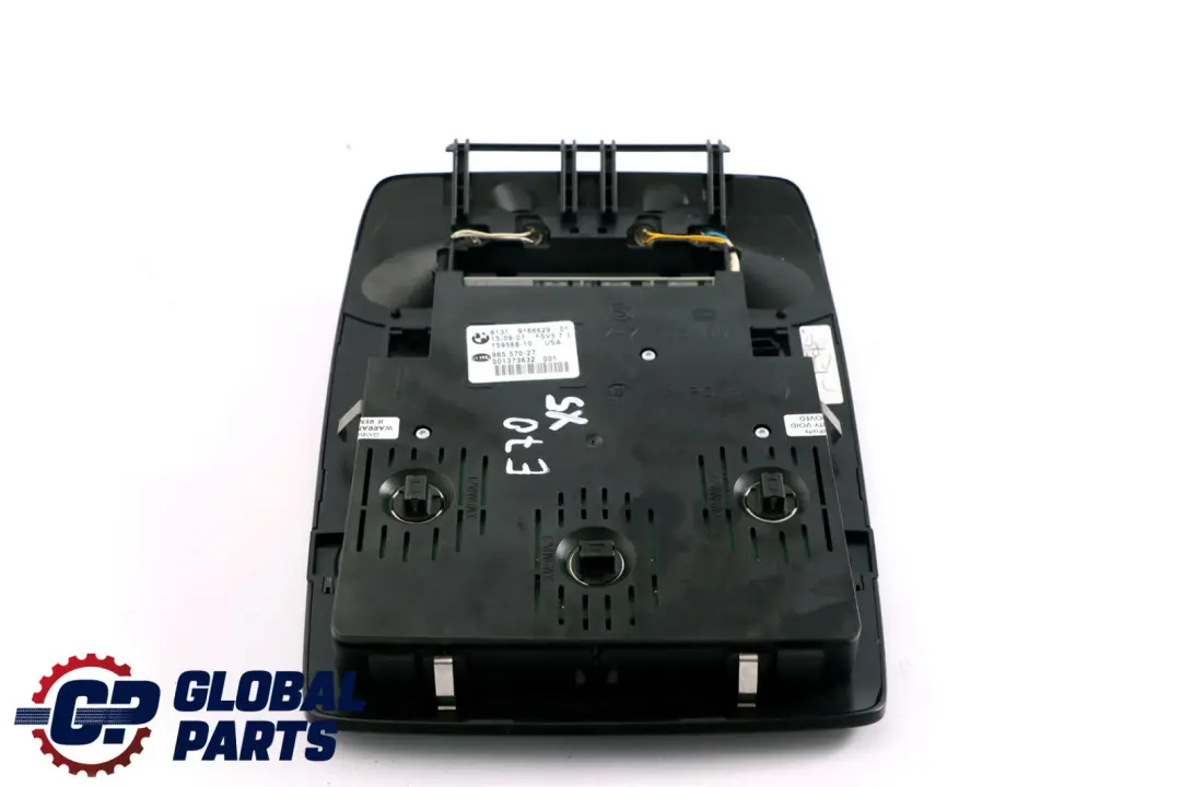 BMW X5 E70 Unite d'Interrupteur d'Eclairage de Toit Centre Arriere 9166629