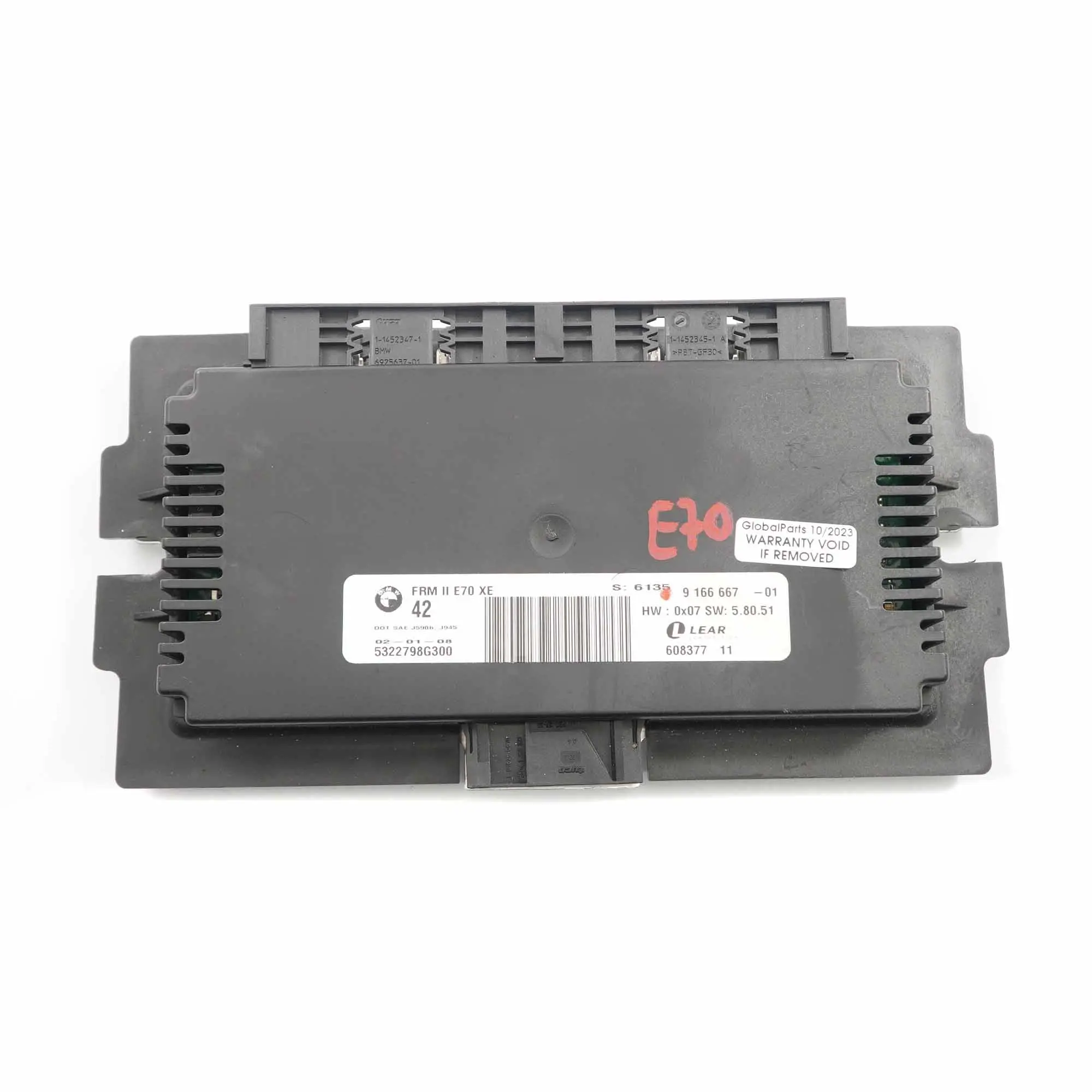 BMW X5 E70 Footwell ECU Light Control Unit Module FRM II Lear 9166667