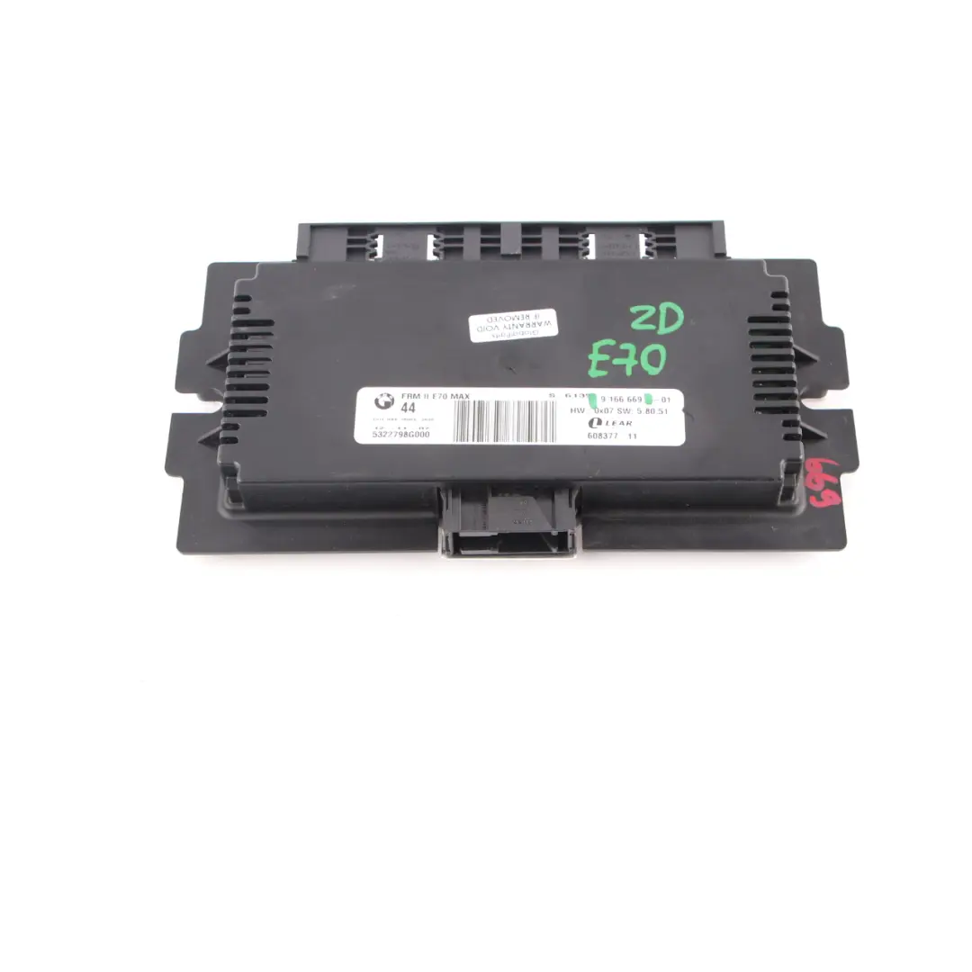 BMW X5 E70 Footwell Light Module Control Unit ECU FRM II MAX Lear 9166669