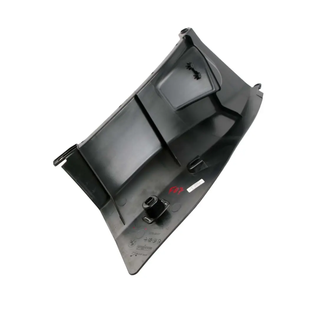 BMW 5 Series F07 GT Left N/S Side Trunk Wall Trim Panel Cover Black 9164451