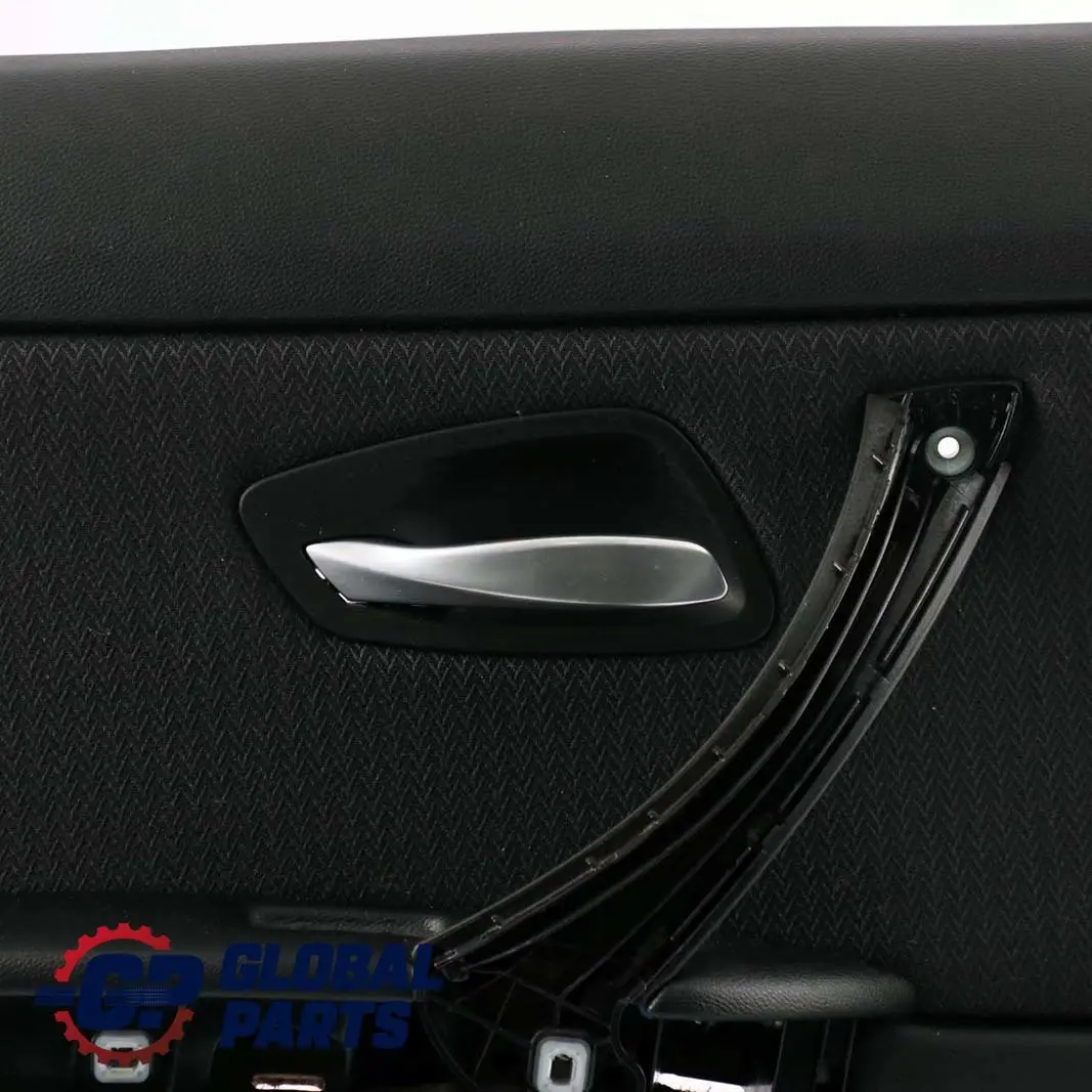 BMW E90 LCI Rear Left Door Card Panel Cloth Vertex Anthracite