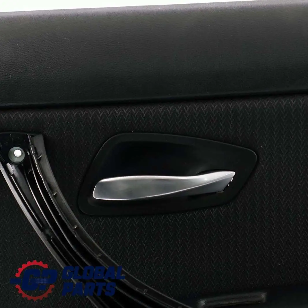 BMW E90 LCI Panel De La Tarjeta De Puerta Trasera Derecha Tela Vertex Antracita