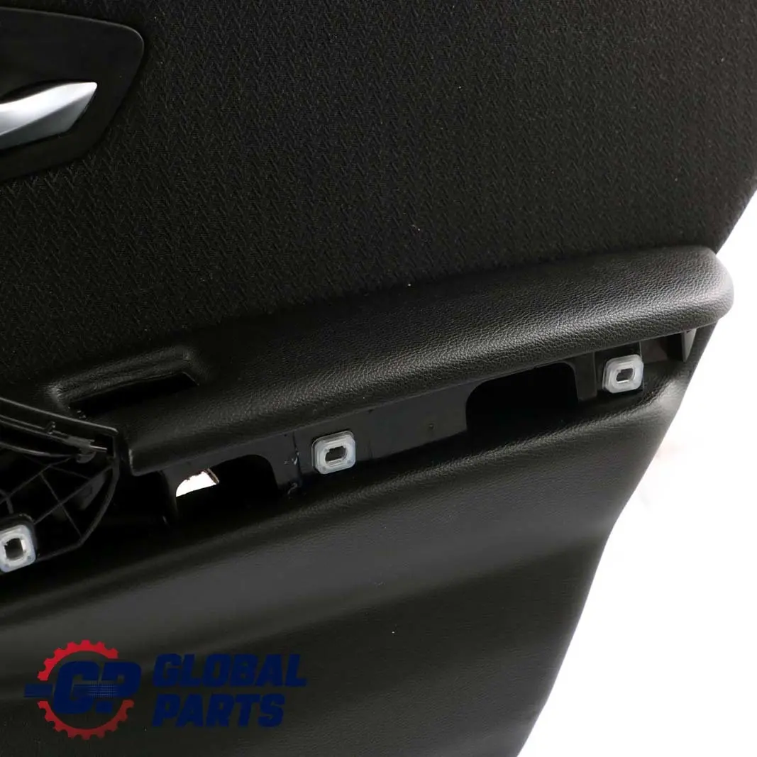 BMW E90 LCI Panel De La Tarjeta De Puerta Trasera Derecha Tela Vertex Antracita