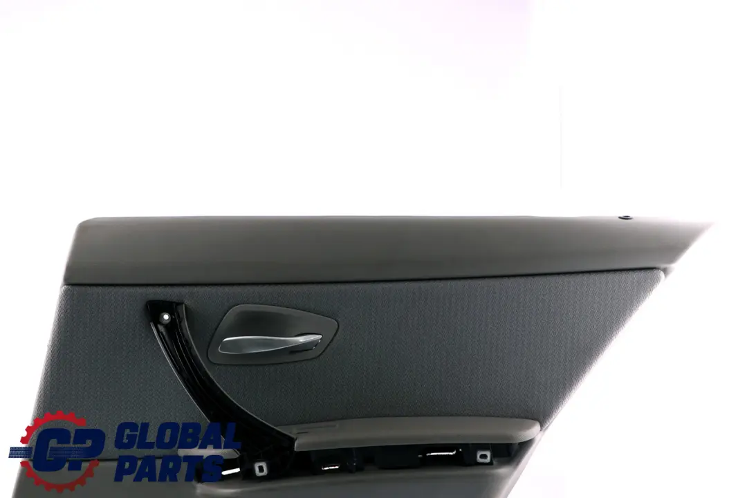 BMW E90 E91 LCI Panel De La Tarjeta De Puerta Trasera Derecha Tela Gris Vertex