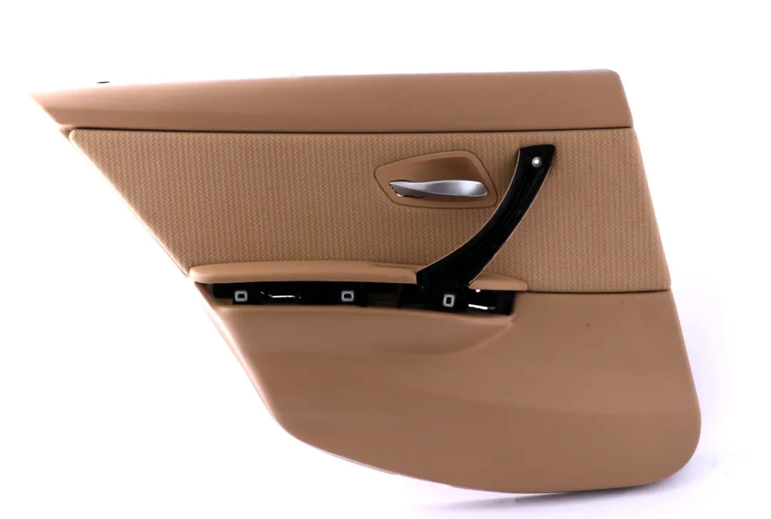 BMW E90 LCI Rear Left N/S Door Card Lining Beige Cloth Vertex Trim