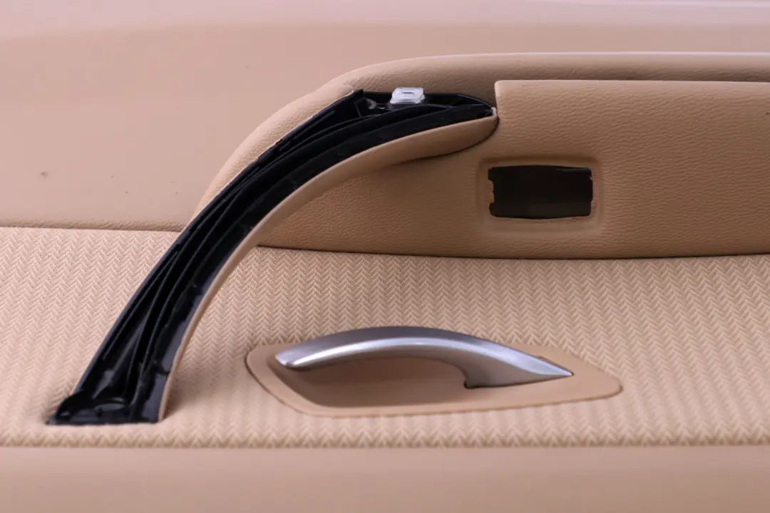 BMW E90 LCI Trasera Izquierda Forro Tarjeta Puerta Beige Tela Trim