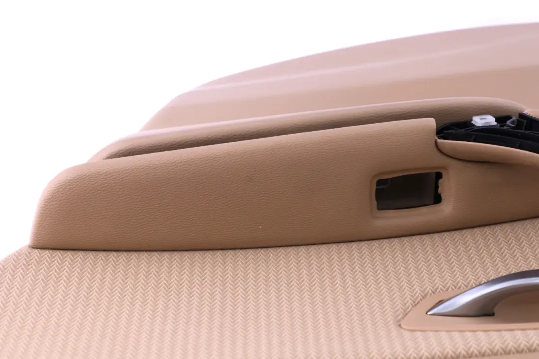 BMW 3 Series E90 LCI Rear Right O/S Door Card Beige Cloth Vertex Trim Panel