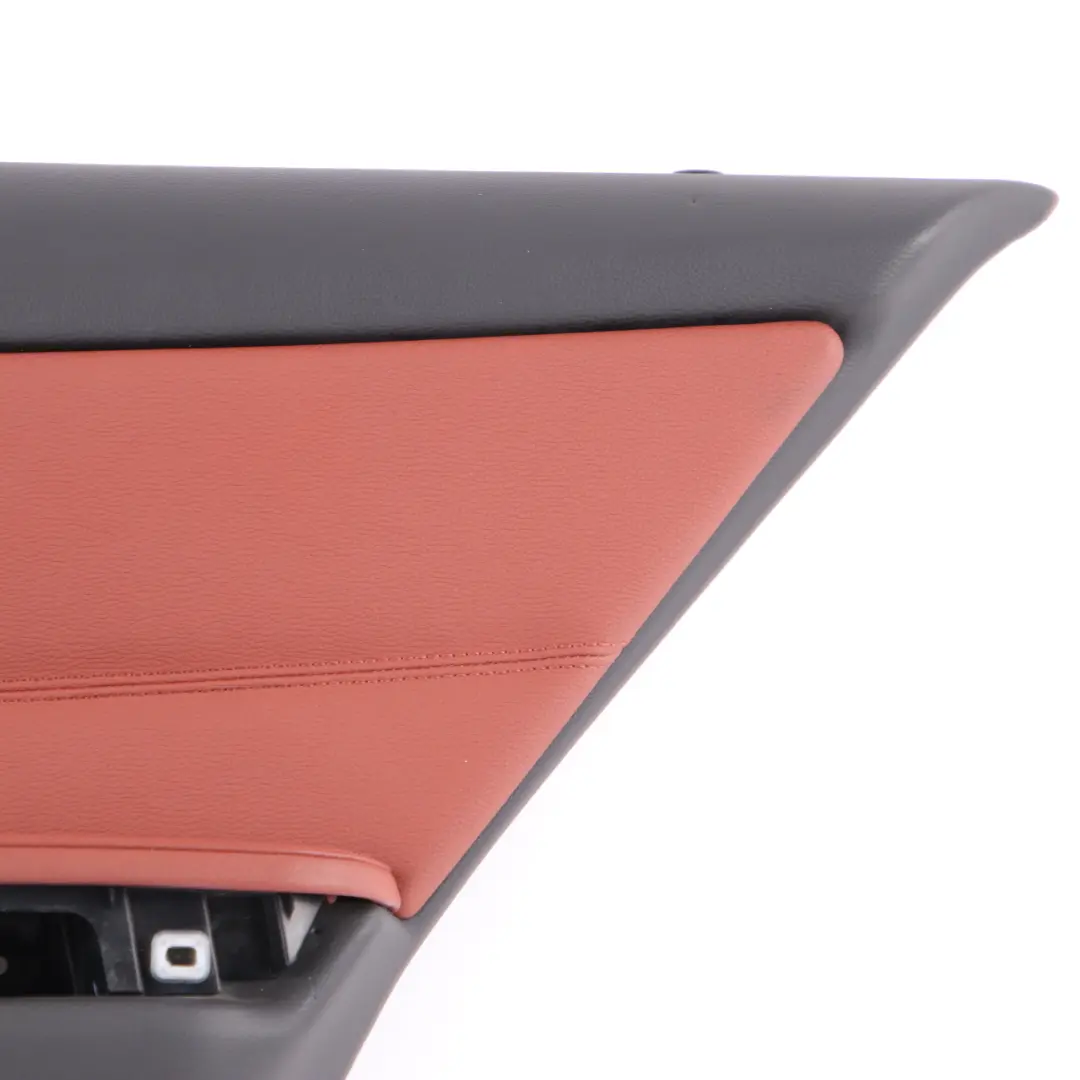 BMW E90 LCI Door Card Rear Right Panel O/S Leather Dakota Red Brown 9167916