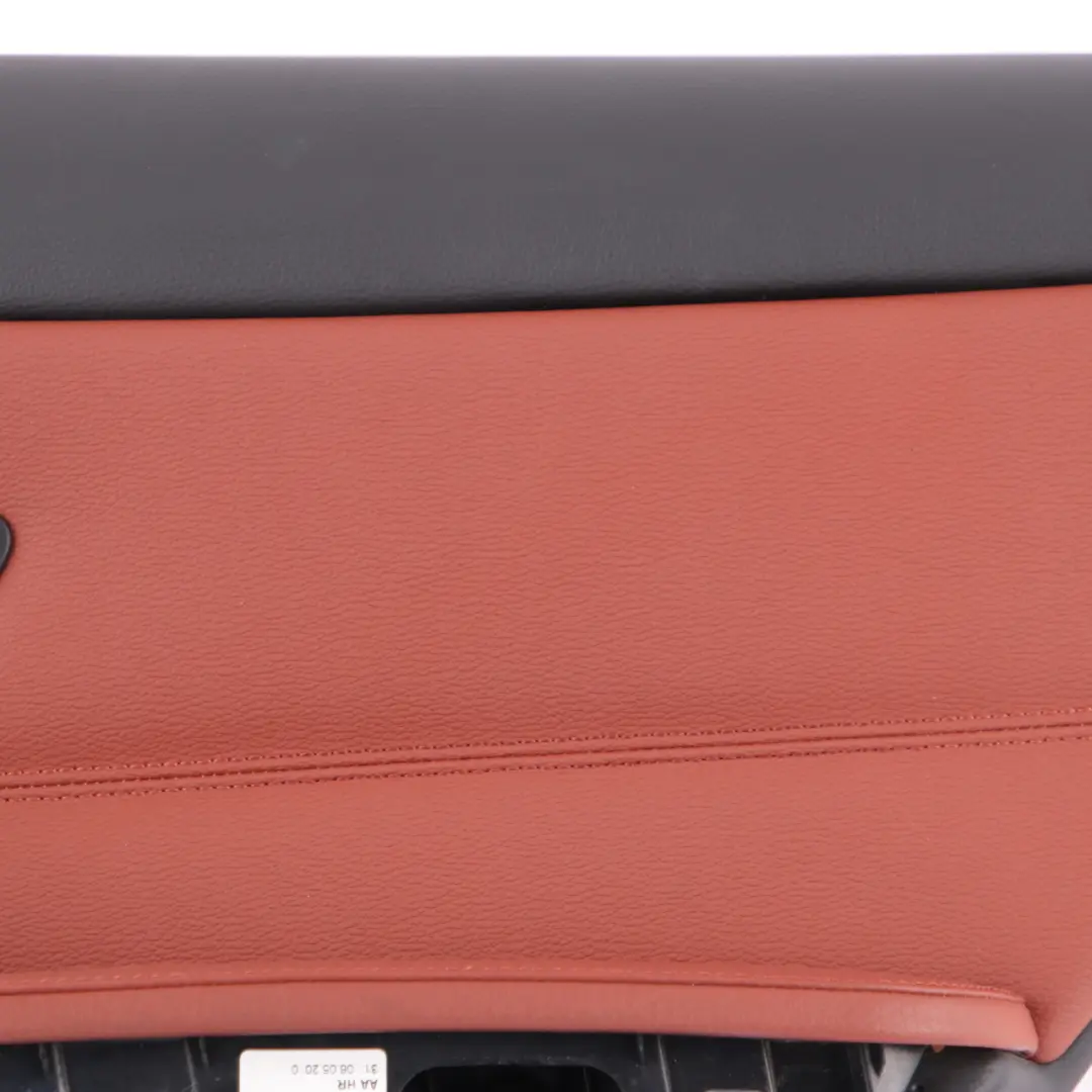 BMW E90 LCI Door Card Rear Right Panel O/S Leather Dakota Red Brown 9167916