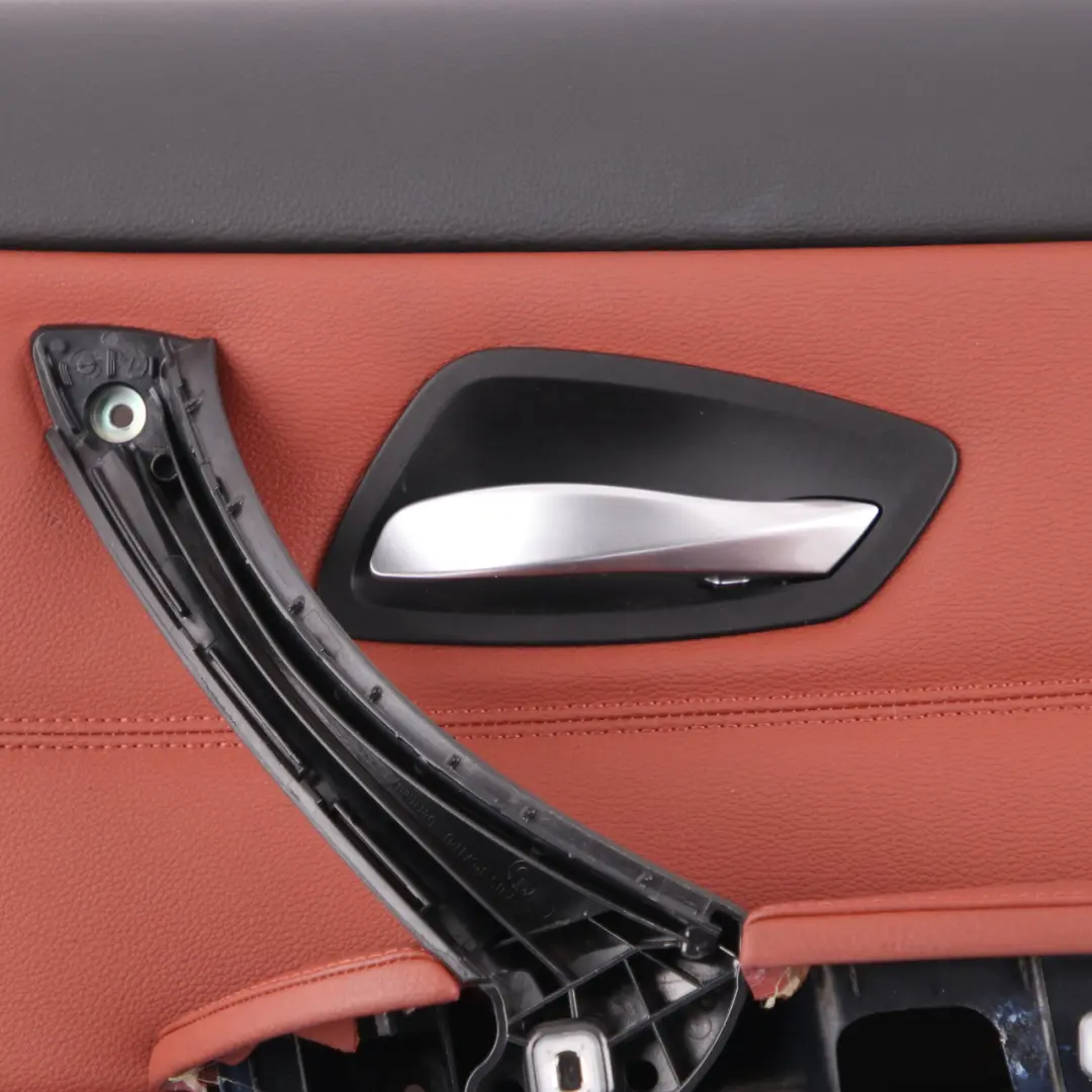 BMW E90 LCI Door Card Rear Right Panel O/S Leather Dakota Red Brown 9167916