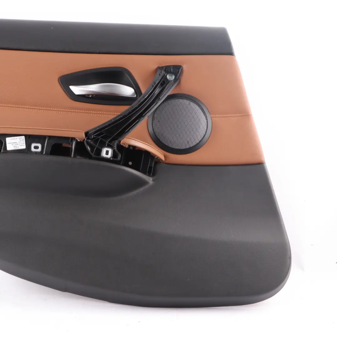 BMW E91 LCI Door Card Lining Rear Left N/S Leather Dakota Saddle Brown