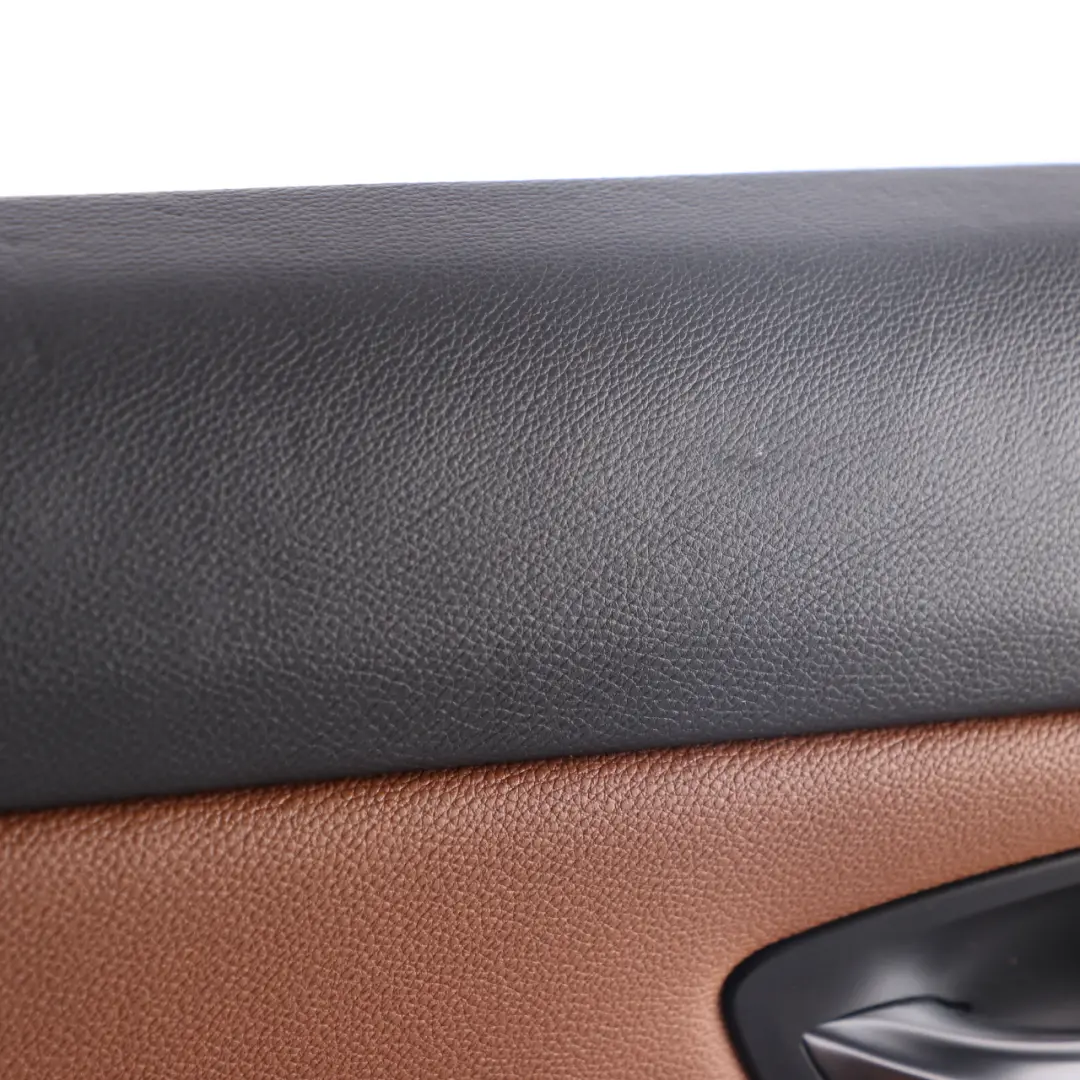 BMW E91 LCI Door Card Lining Rear Left N/S Leather Dakota Saddle Brown