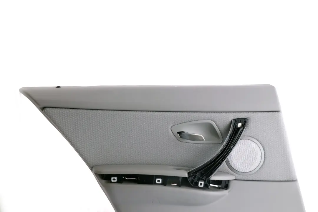 BMW E90 LCI Rear Left N/S Door Card Lining Grey Cloth Vertex Trim