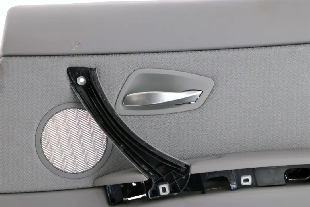 BMW E90 LCI Trasera Derecha O / S Forro Tarjeta De Puerta Gris Tela V?rtice Trim