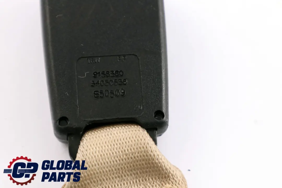 Belt Clip BMW E60 E61 Lower Clasp Buckle Rear Center Cremebeige 9168380