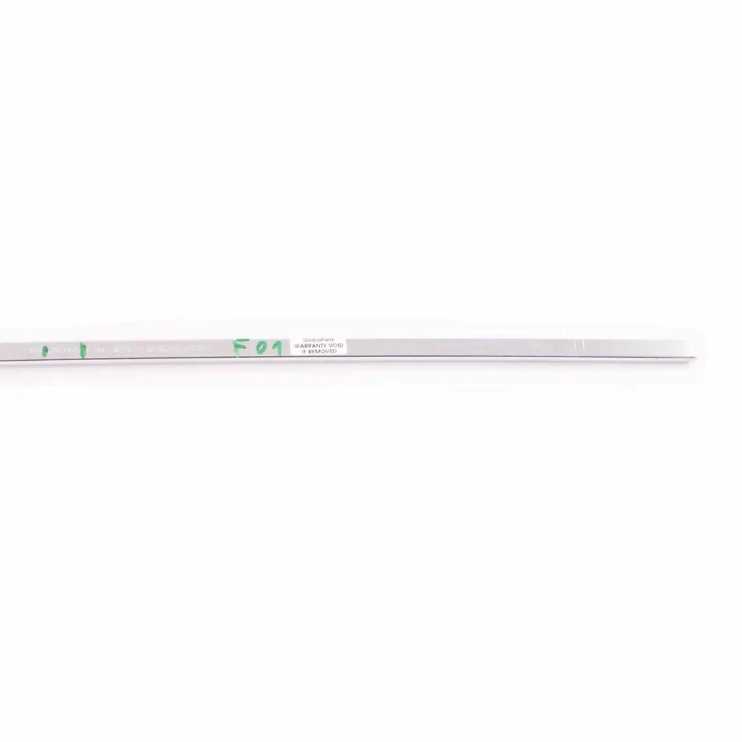BMW F01 Door Card Trim Inside Rear Left N/S Strip Chrom 9169109